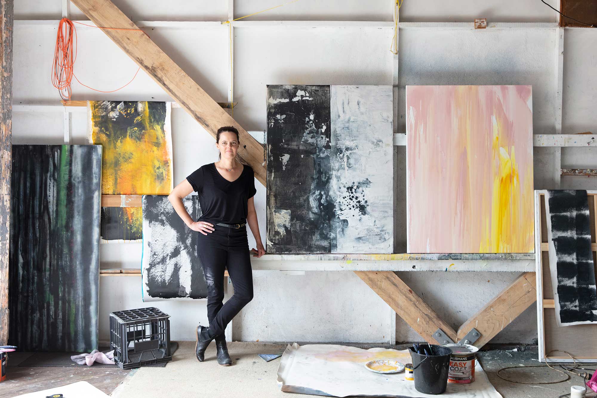 Emily in her studio